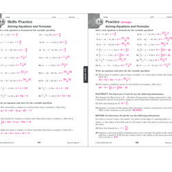 Glencoe algebra 1 chapter 1 answer key