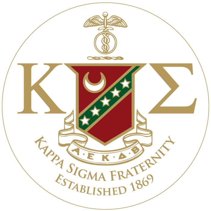 Kappa sigma lb greek life waiting letters event front go house