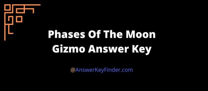 Gizmo phases of the moon answer key