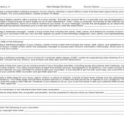 Cooking merit badge worksheet answers