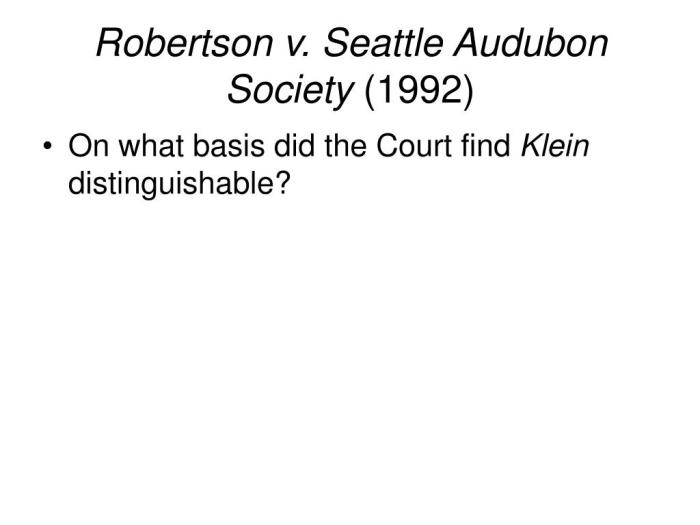 Robertson v. seattle audubon society