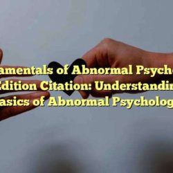 Fundamentals of abnormal psychology 10th edition